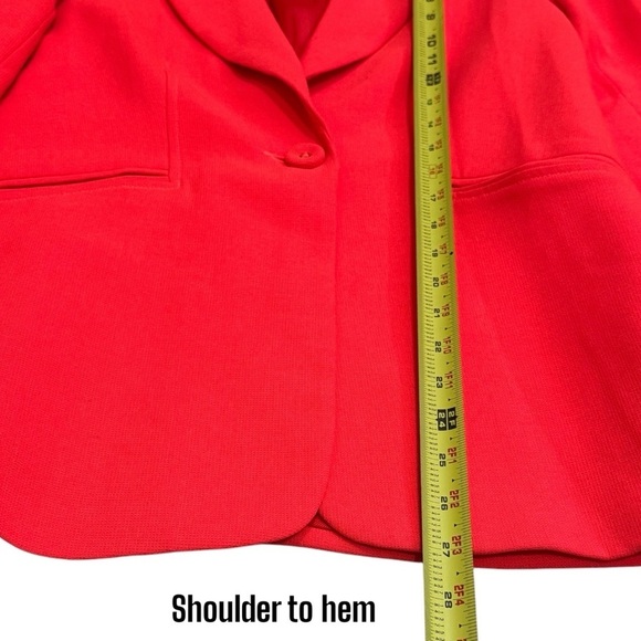 Trina Turk Pistache Blazer Jacket in Bright Orange Women’s Size 10 - Picture 13 of 13
